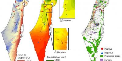 Mapa d'israel climàtic