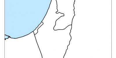 Mapa d'israel en blanc