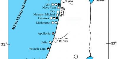 Mapa d'israel ports