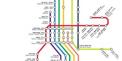 Mapa d'israel tren